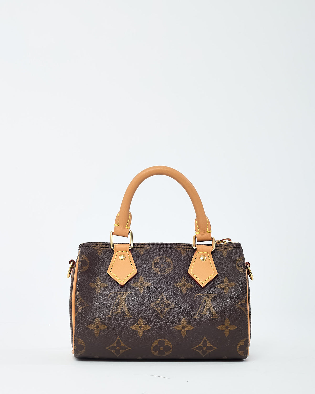 Louis Vuitton Monogram Canvas Speedy Nano Speedy Bandoulière with Initials