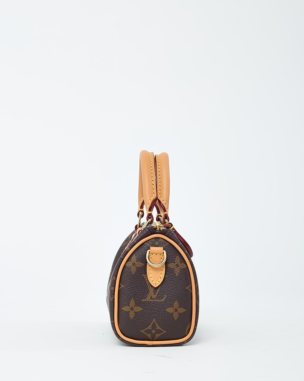 Louis Vuitton Monogram Canvas Speedy Nano Speedy Bandoulière with Initials
