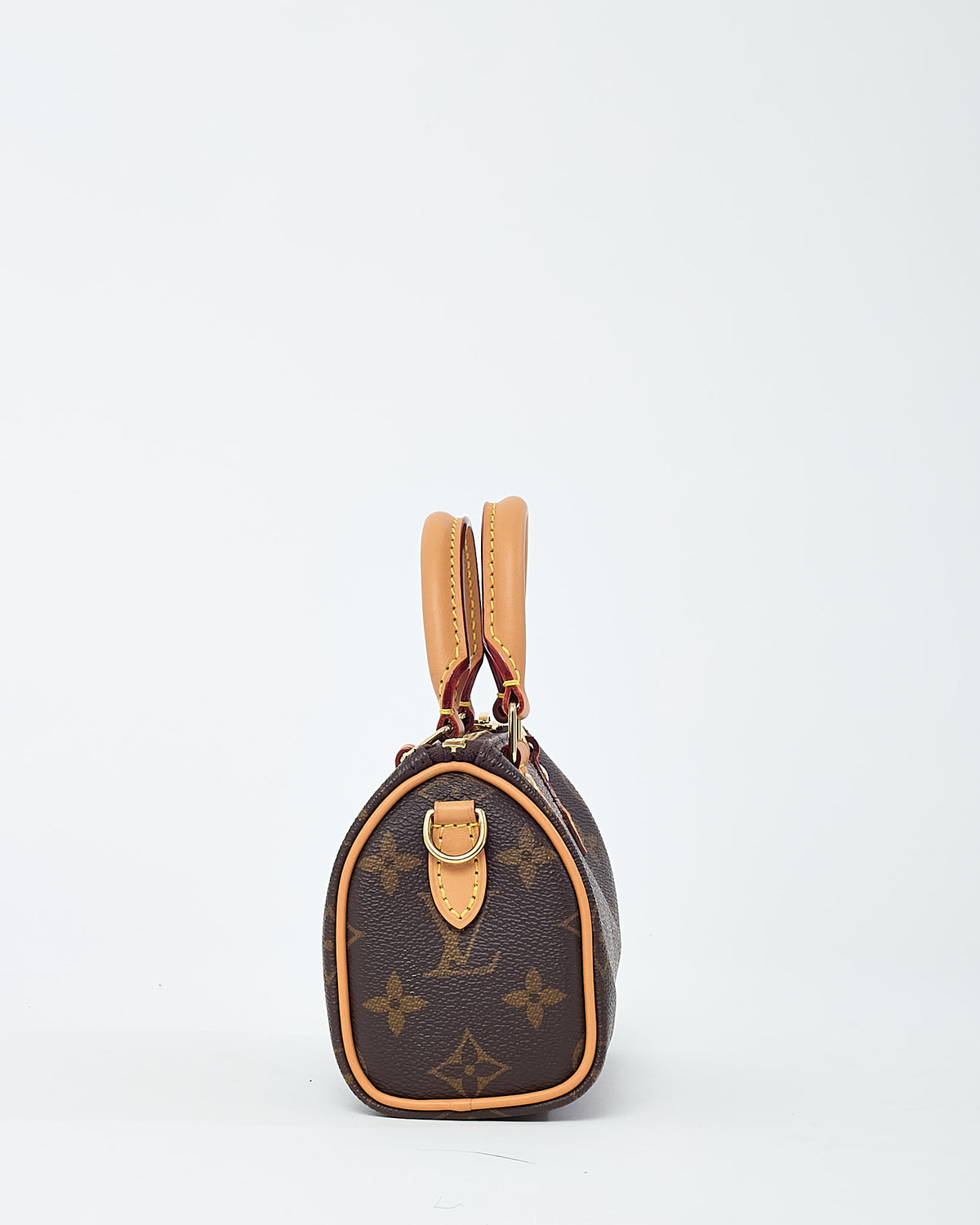 Louis Vuitton Monogram Canvas Speedy Nano Speedy Bandoulière with Initials