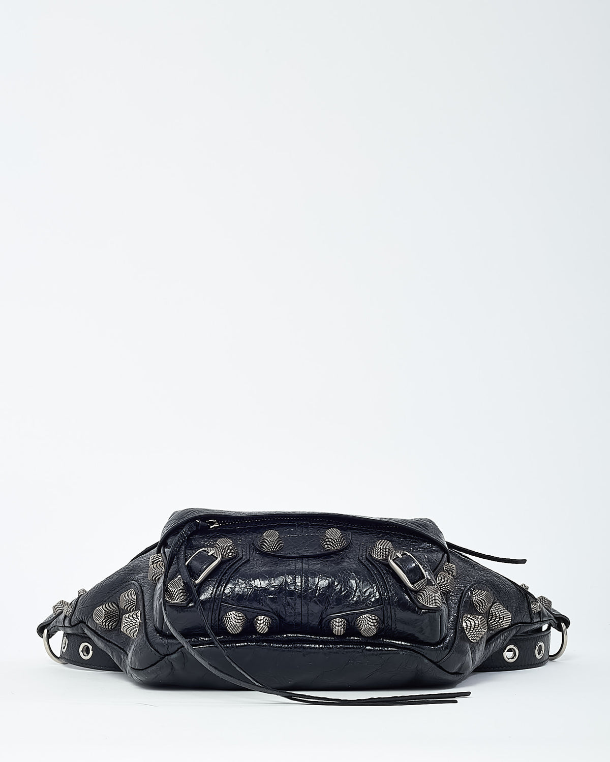 Balenciaga Black Arena Leather Medium Cagole Belt Bag