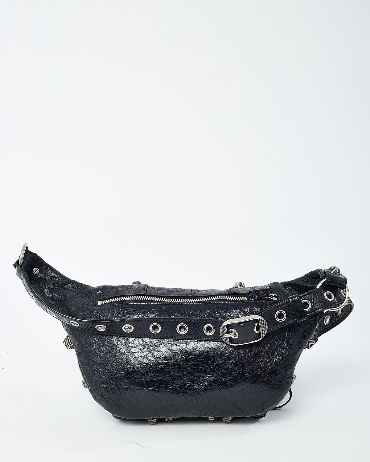 Balenciaga Black Arena Leather Medium Cagole Belt Bag