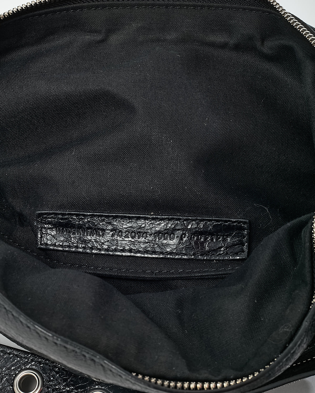 Balenciaga Black Arena Leather Medium Cagole Belt Bag