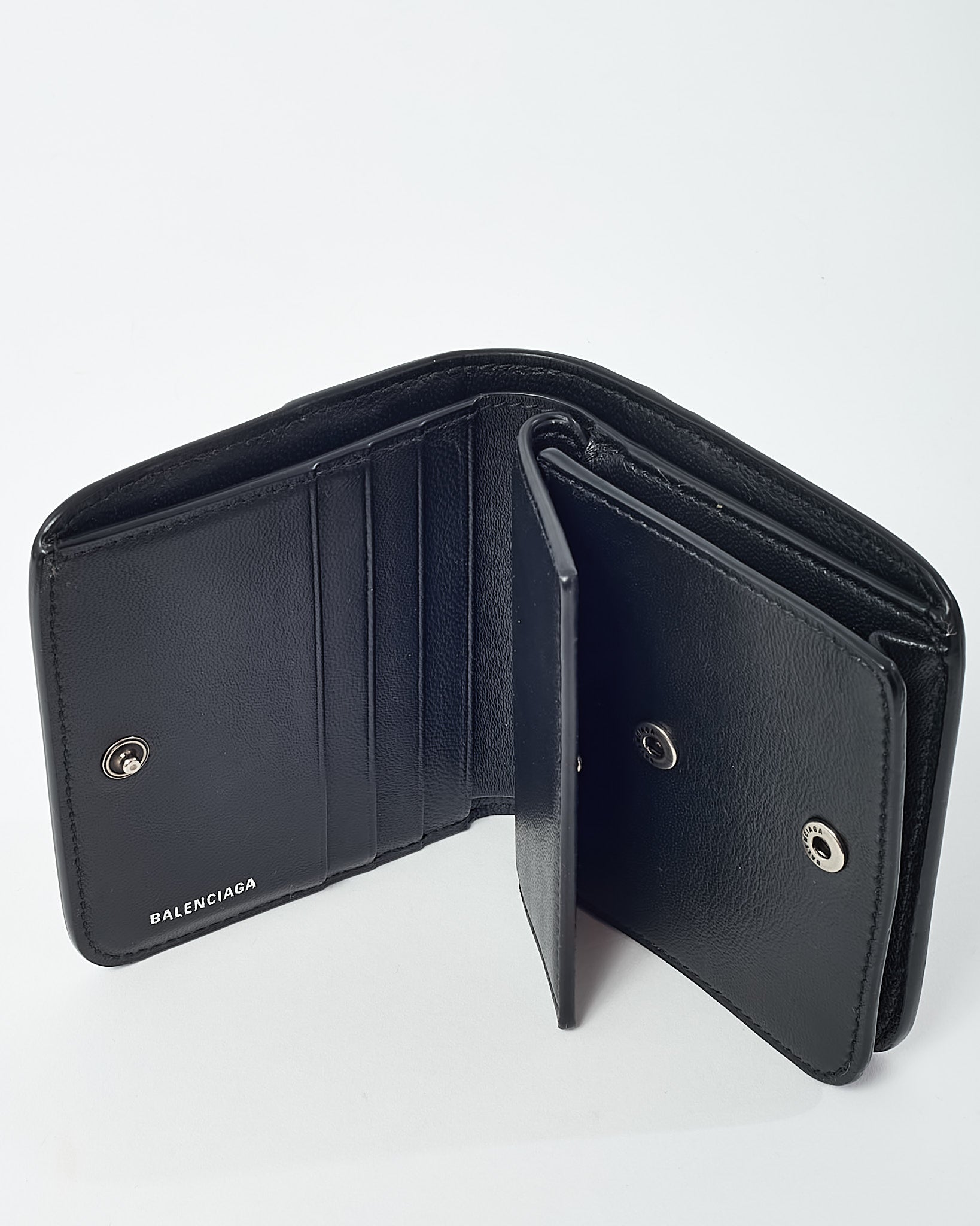 Buy Balenciaga Black Agneau Arena Le Cagole Mini Coin Purse Wallet