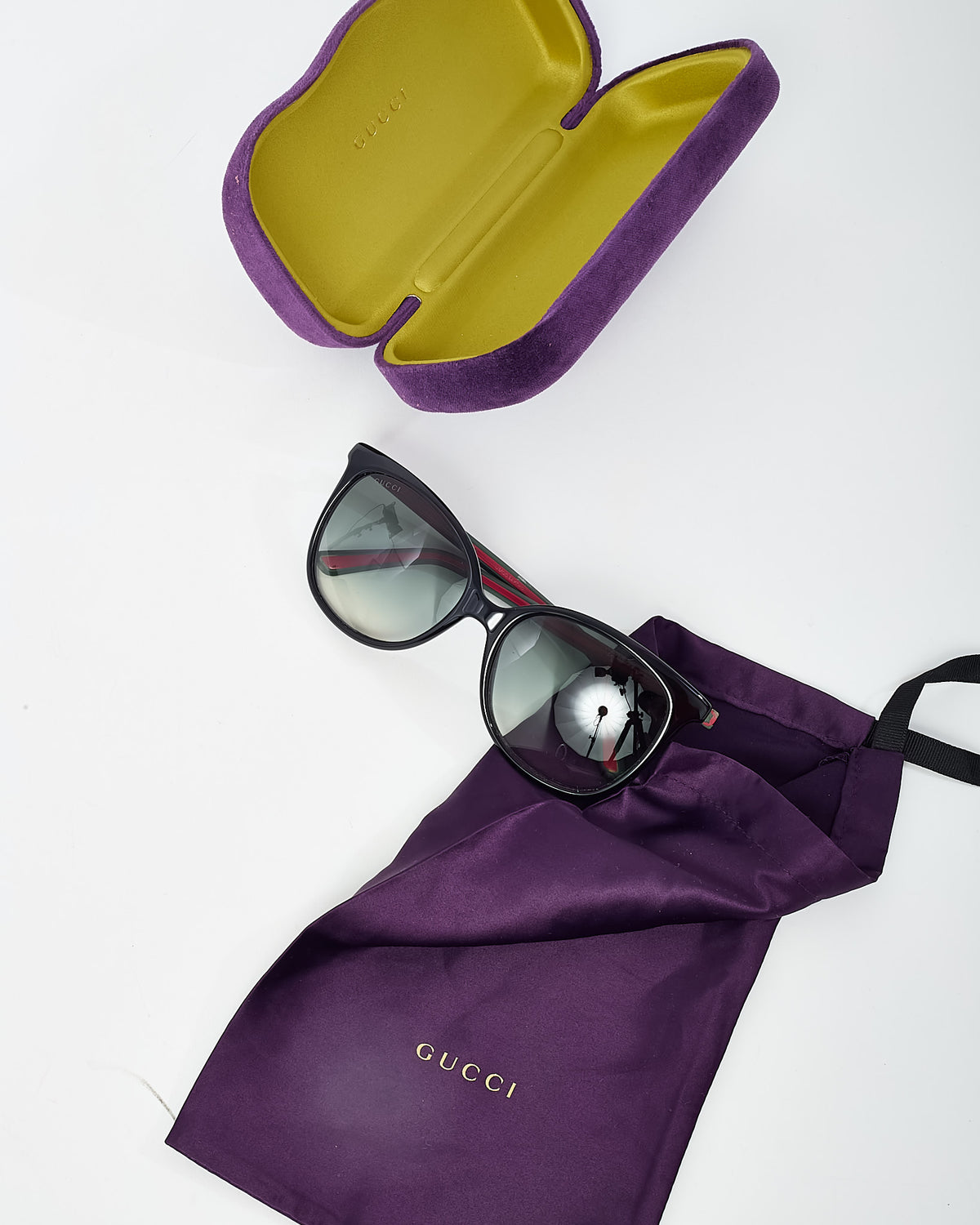 Gucci Black Acetate GG 0508S Cat Eye Sunglasses