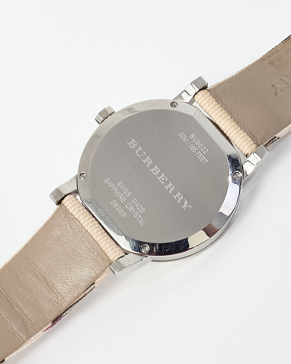 Burberry Stainless Steel and  Nova Check Canvas 38mm BU9022 Watch