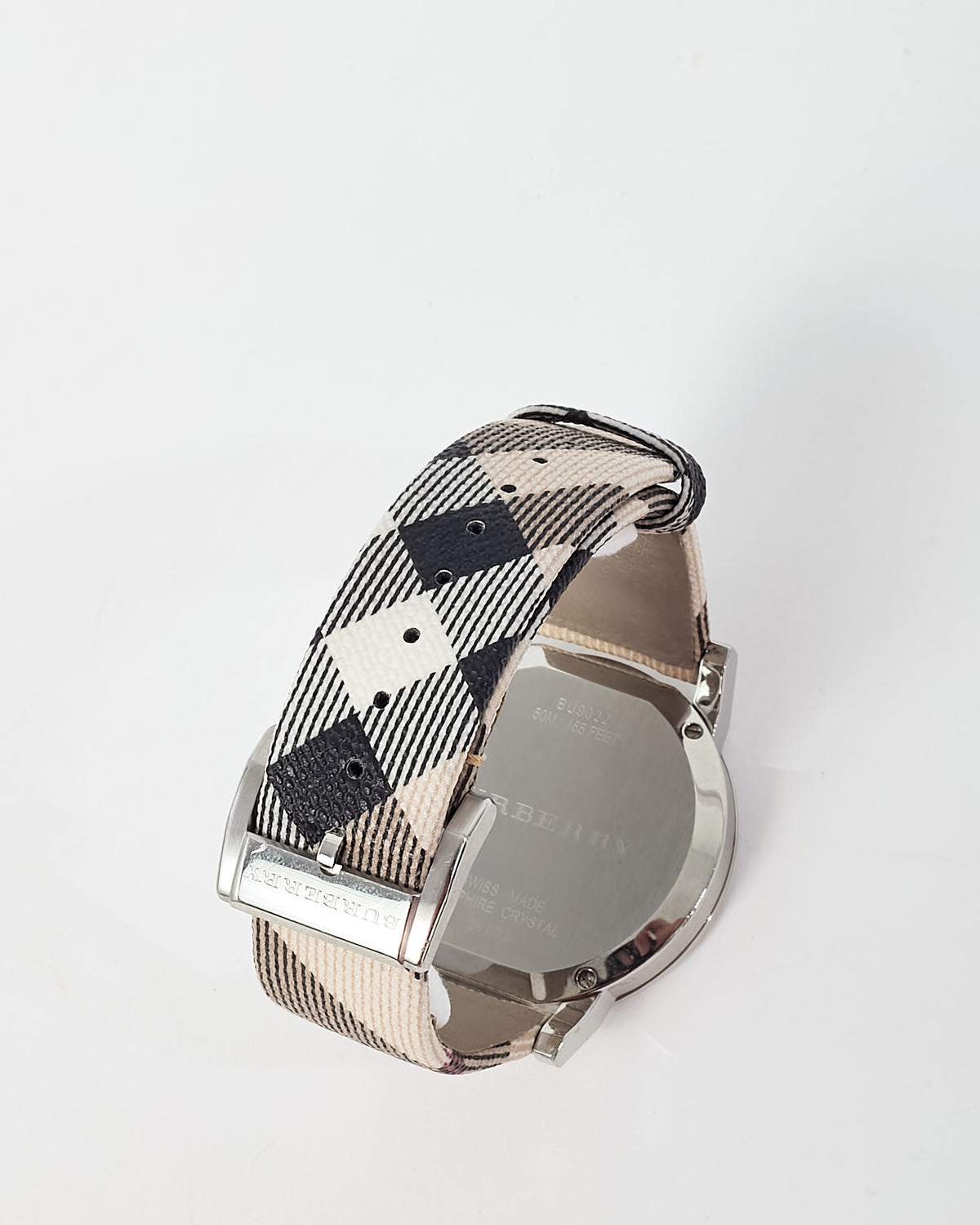 Burberry Stainless Steel and  Nova Check Canvas 38mm BU9022 Watch