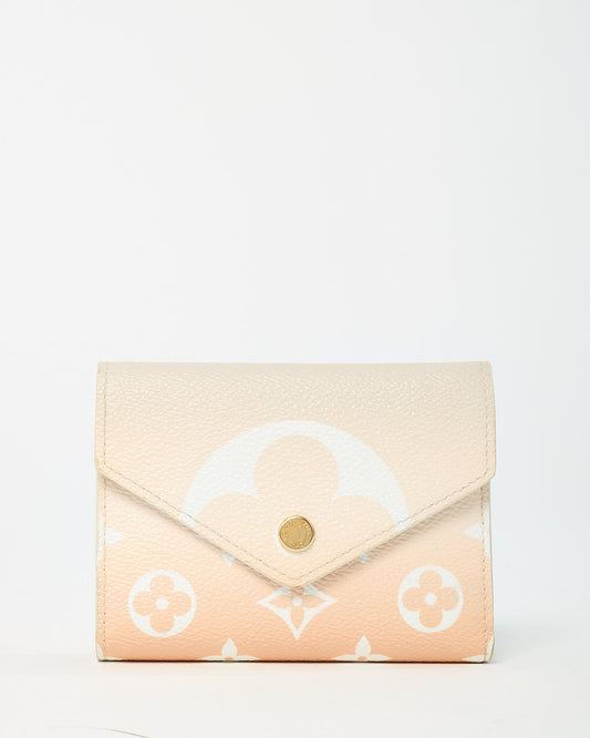 Louis Vuitton Beige and Cream Neutral Monogram By The Pool Coated Canvas Victorine Wallet