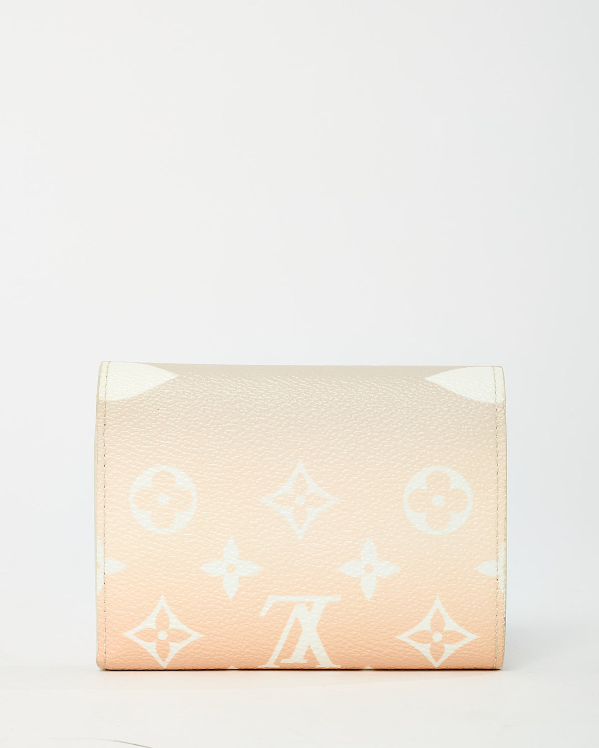 Louis Vuitton Beige and Cream Neutral Monogram By The Pool Coated Canvas Victorine Wallet