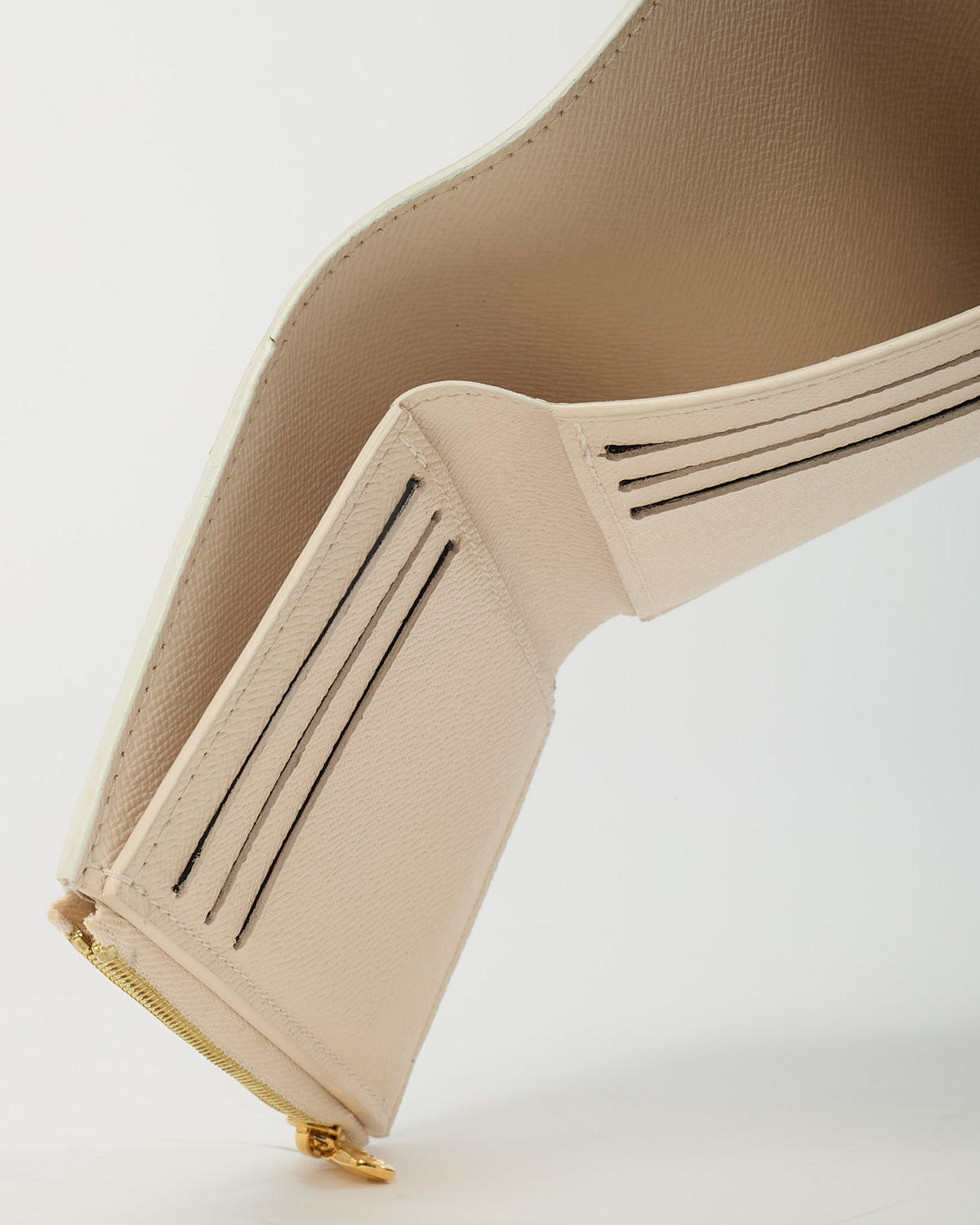 Louis Vuitton Beige and Cream Neutral Monogram By The Pool Coated Canvas Victorine Wallet