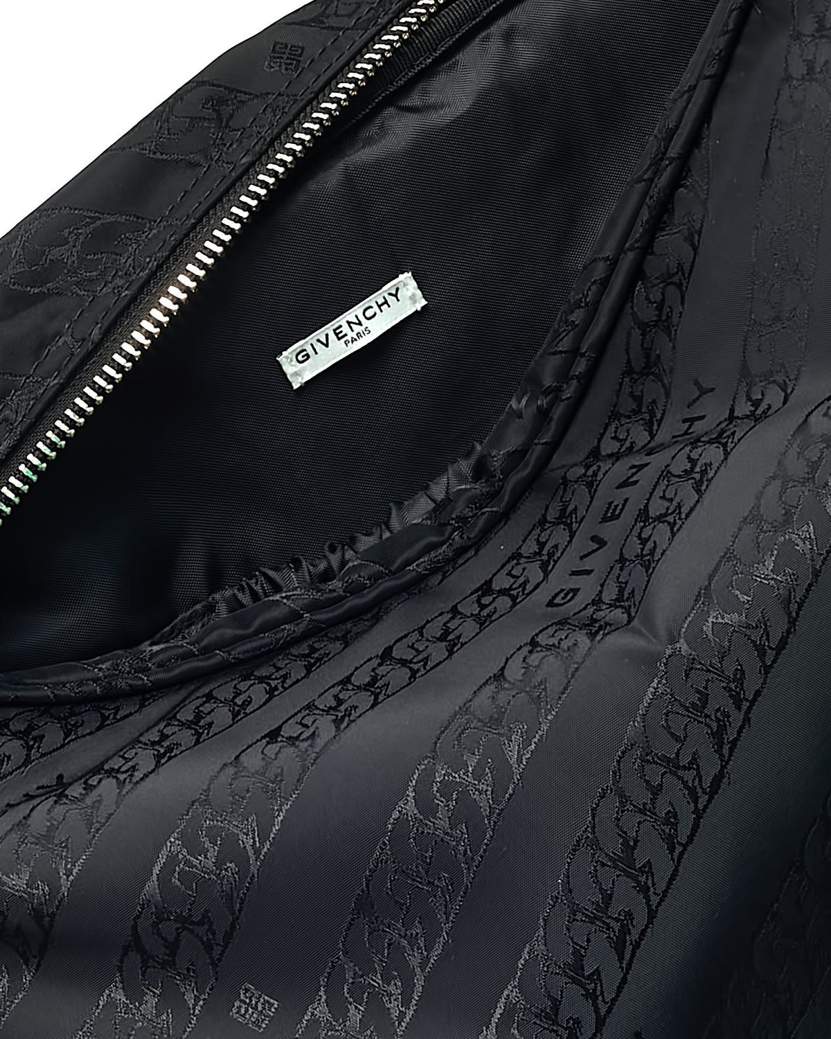 Givenchy Black & White Nylon Logo Diaper Bag