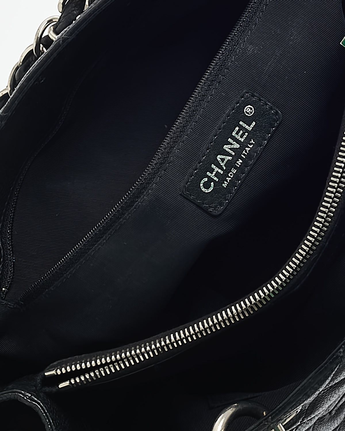 Chanel Black Caviar Leather GST Shoulder Bag SHW