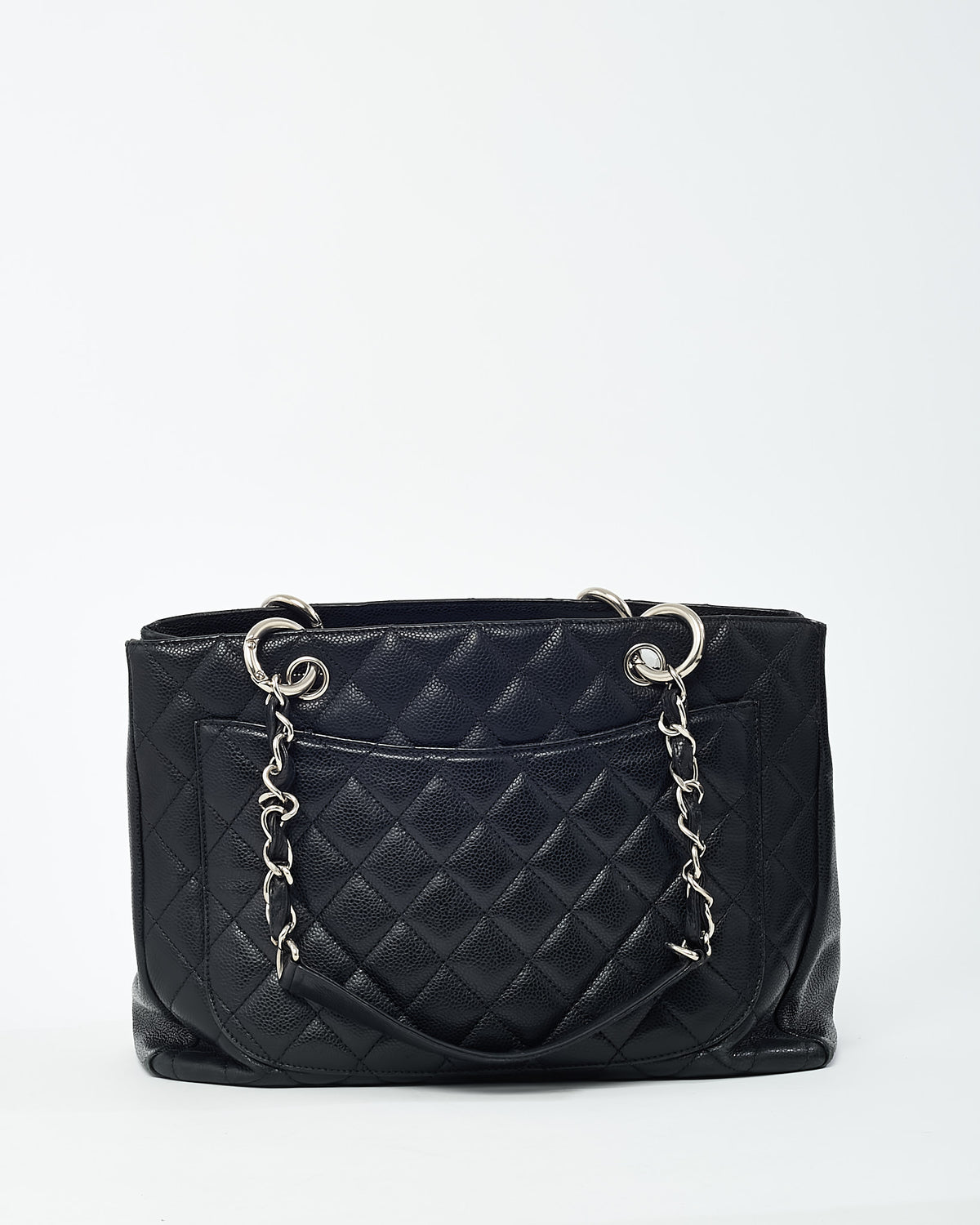Chanel Black Caviar Leather GST Shoulder Bag SHW