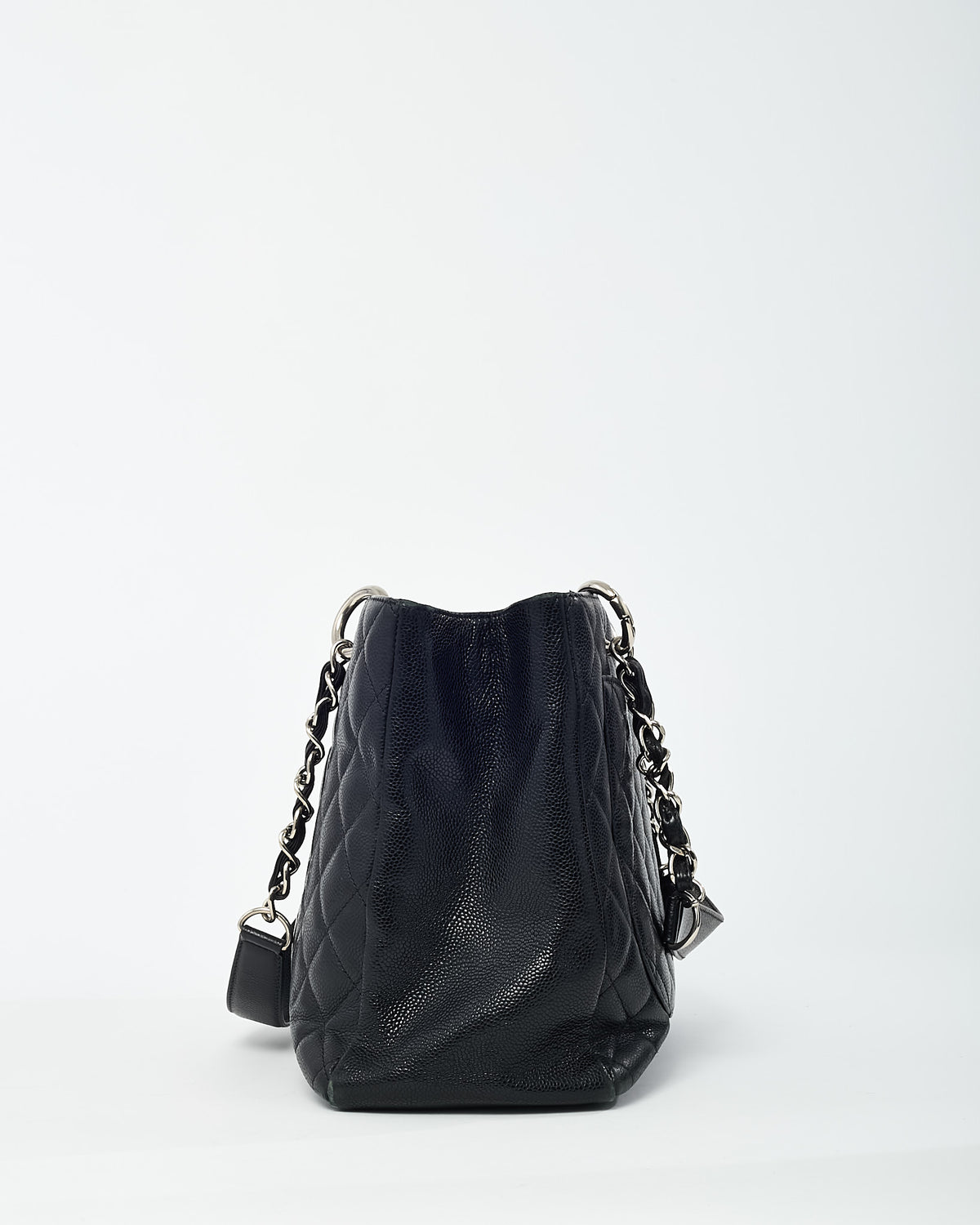 Chanel Black Caviar Leather GST Shoulder Bag SHW