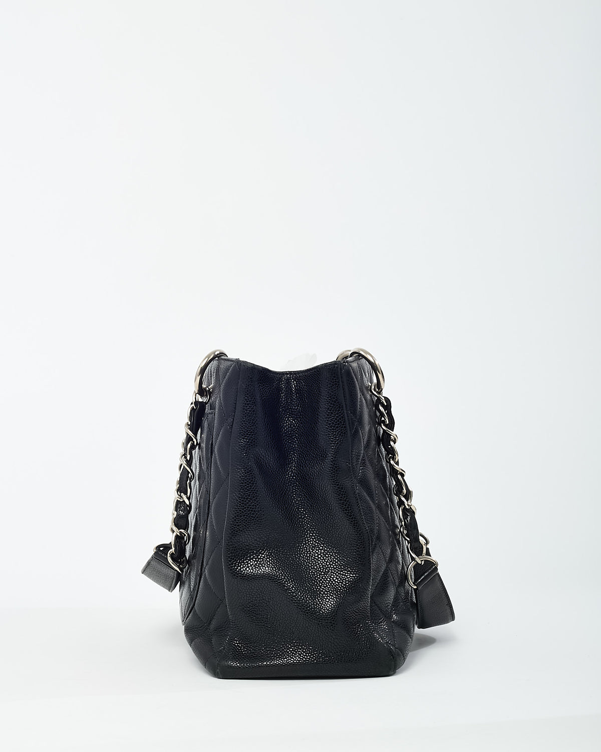 Chanel Black Caviar Leather GST Shoulder Bag SHW