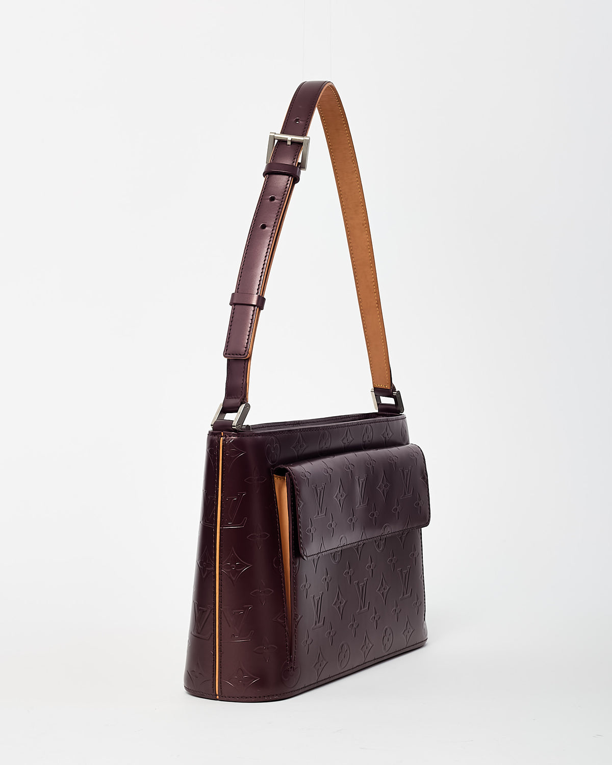Louis Vuitton Purple Monogram Mat Vernis Leather Allston Shoulder Bag
