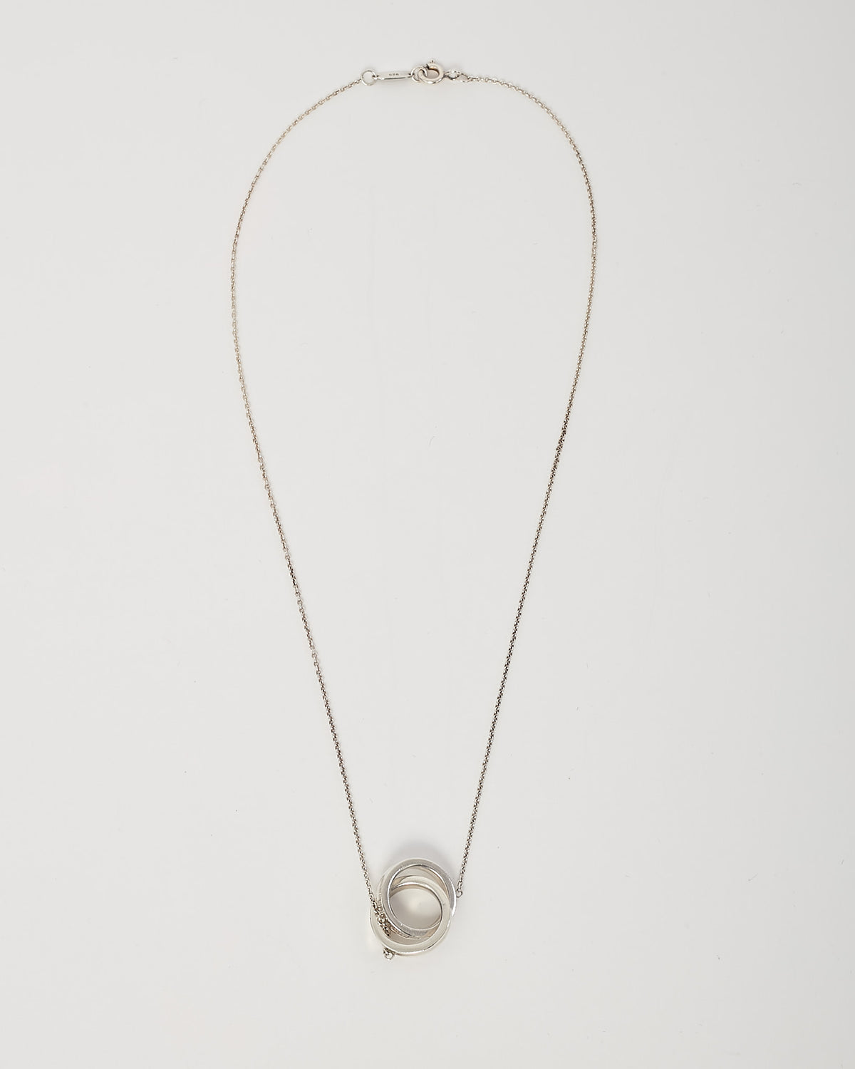 Tiffany & Co. Sterling Silver Interlocking Circles Pendant Necklace
