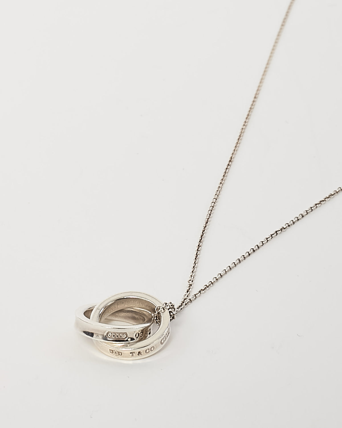 Tiffany & Co. Sterling Silver Interlocking Circles Pendant Necklace