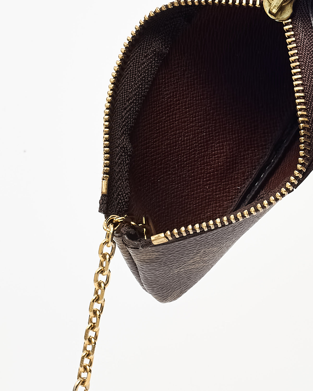 Louis Vuitton Monogram Coated Canvas Pochette Cles Key Pouch