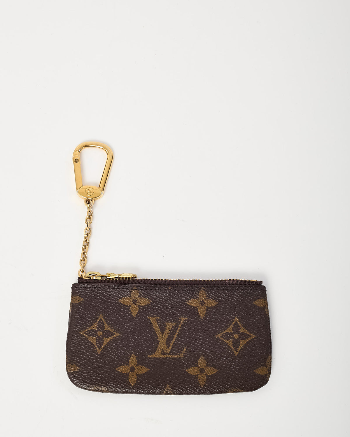 Louis Vuitton Monogram Coated Canvas Pochette Cles Key Pouch