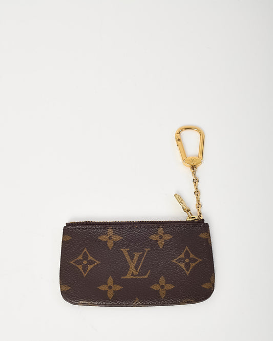Louis Vuitton Monogram Coated Canvas Pochette Cles Key Pouch