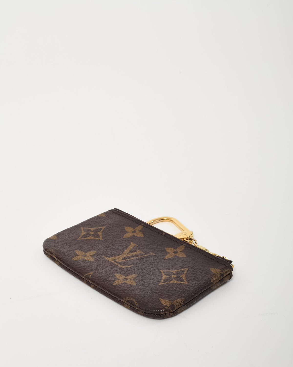 Louis Vuitton Monogram Coated Canvas Pochette Cles Key Pouch