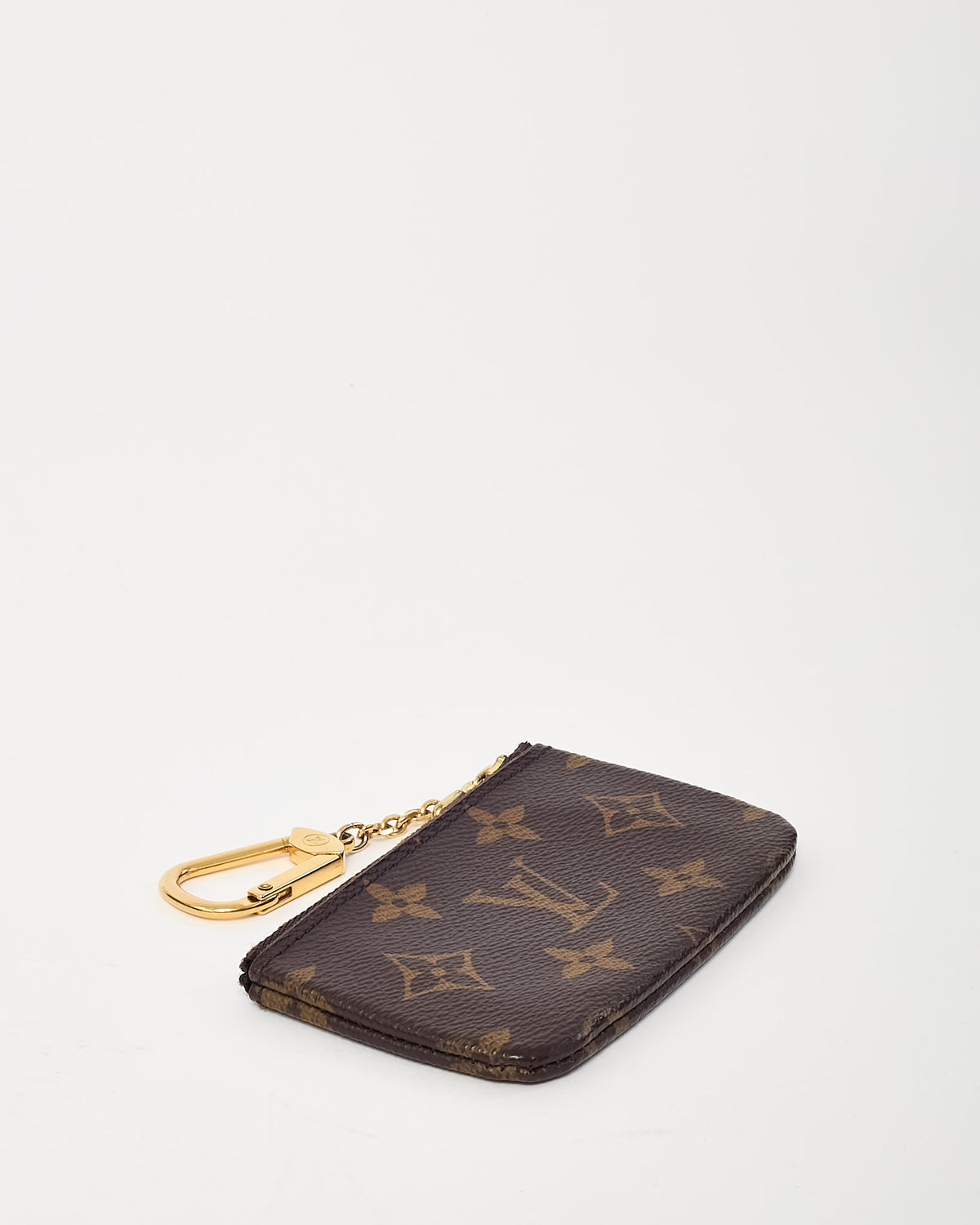 Louis Vuitton Monogram Coated Canvas Pochette Cles Key Pouch
