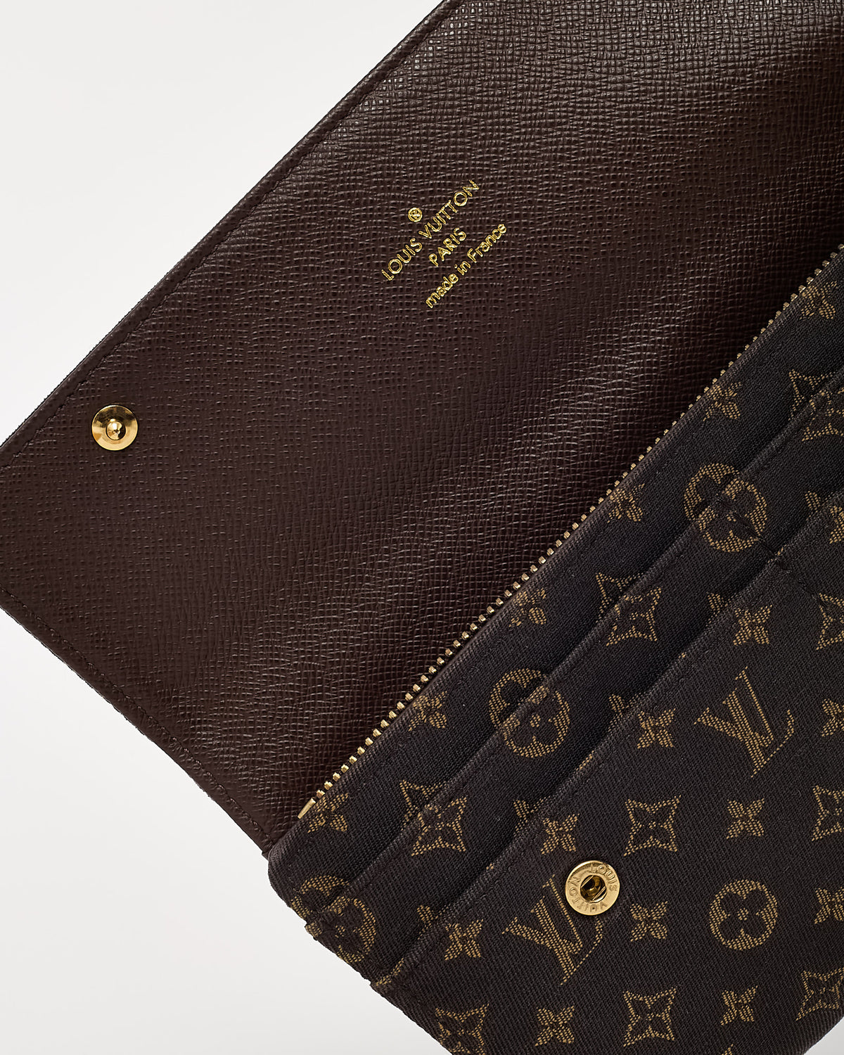 Louis Vuitton Brown Monogram Mini Lin Canvas Porte Tresor International Wallet