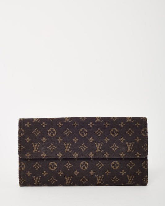 Louis Vuitton Brown Monogram Mini Lin Canvas Porte Tresor International Wallet