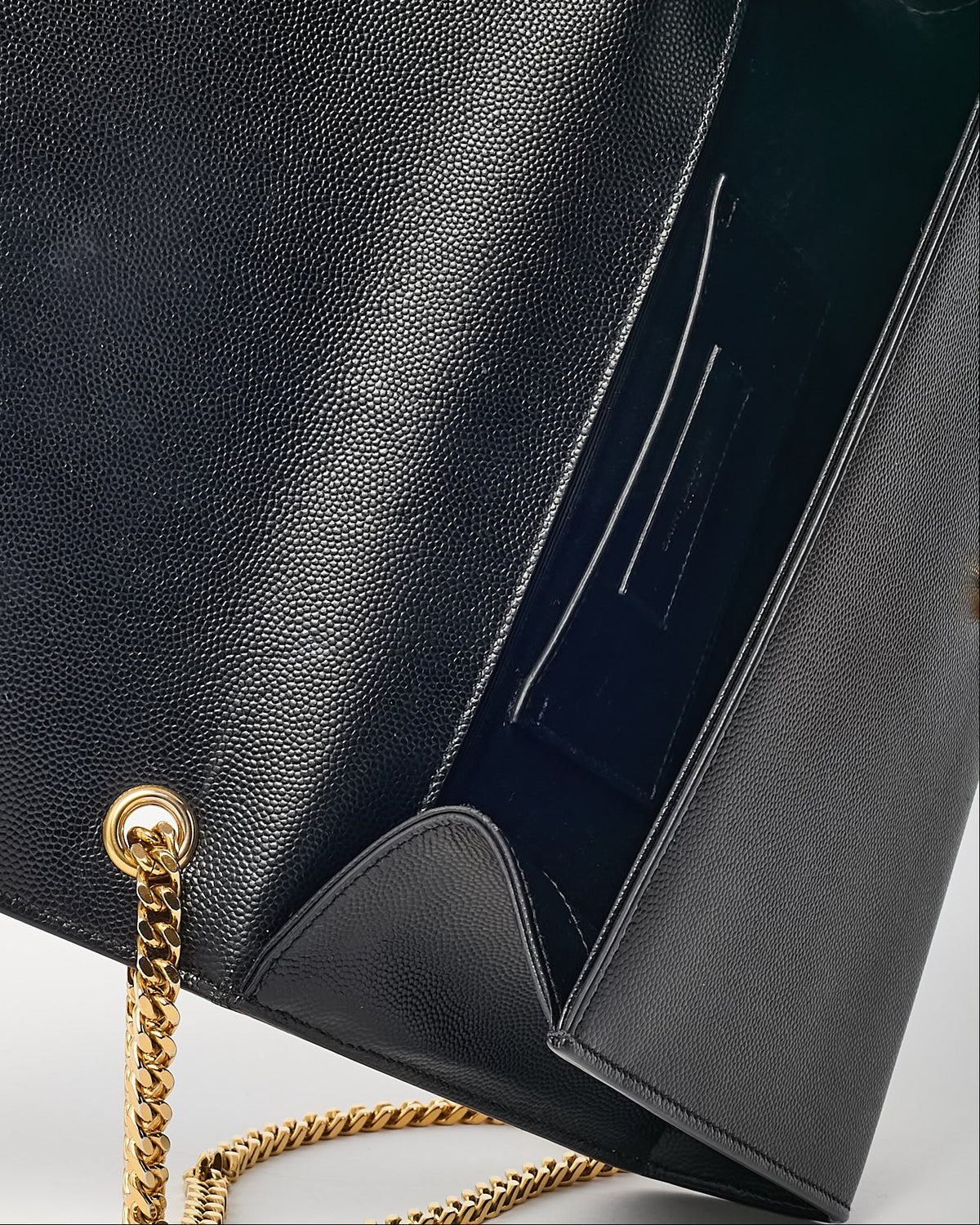 Saint Laurent Black Grain De Poudre Medium GHW YSL Kate Shoulder Bag