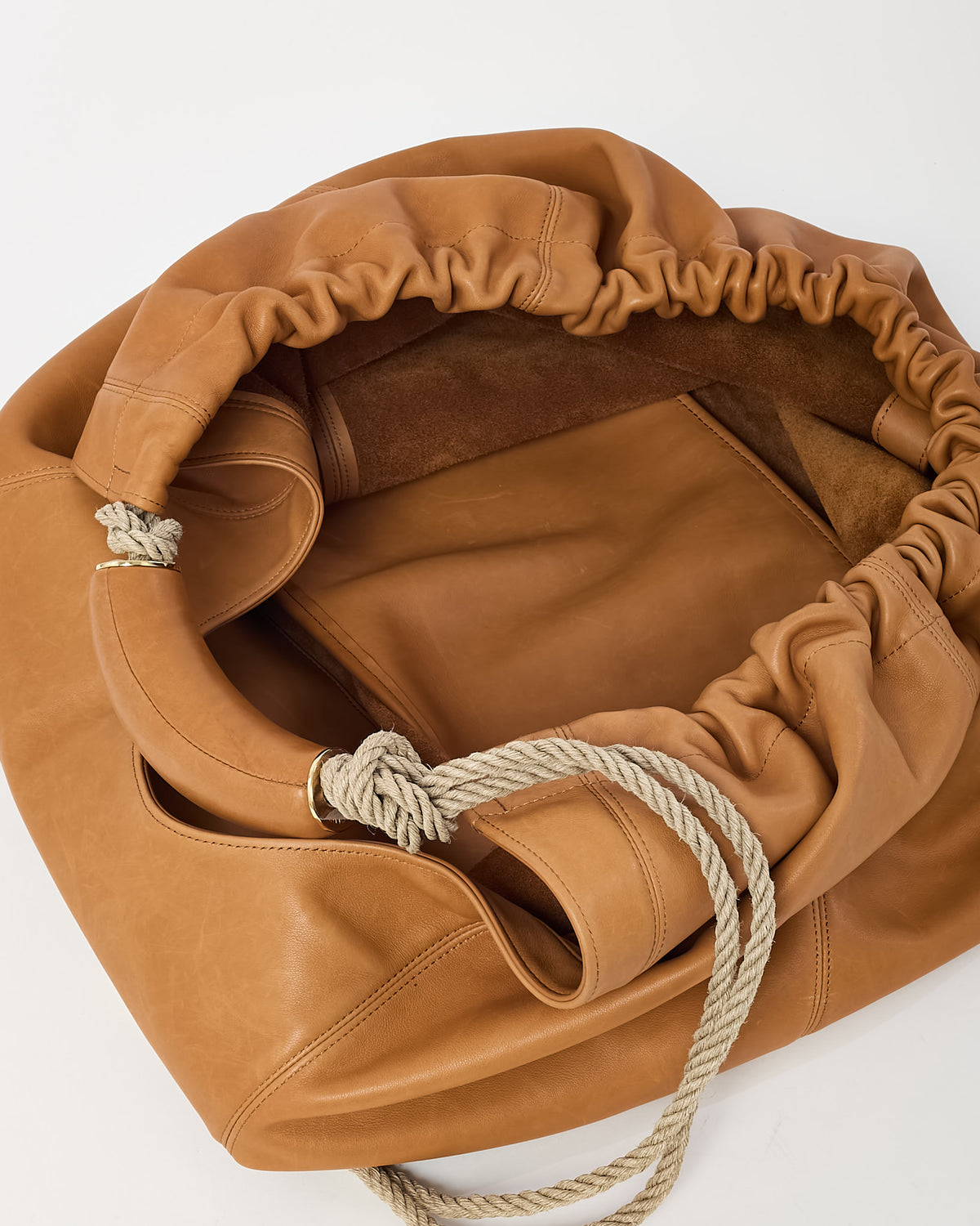 Loewe Tan (Oak) Nappa Leather Squeeze XL Shoulder Bag
