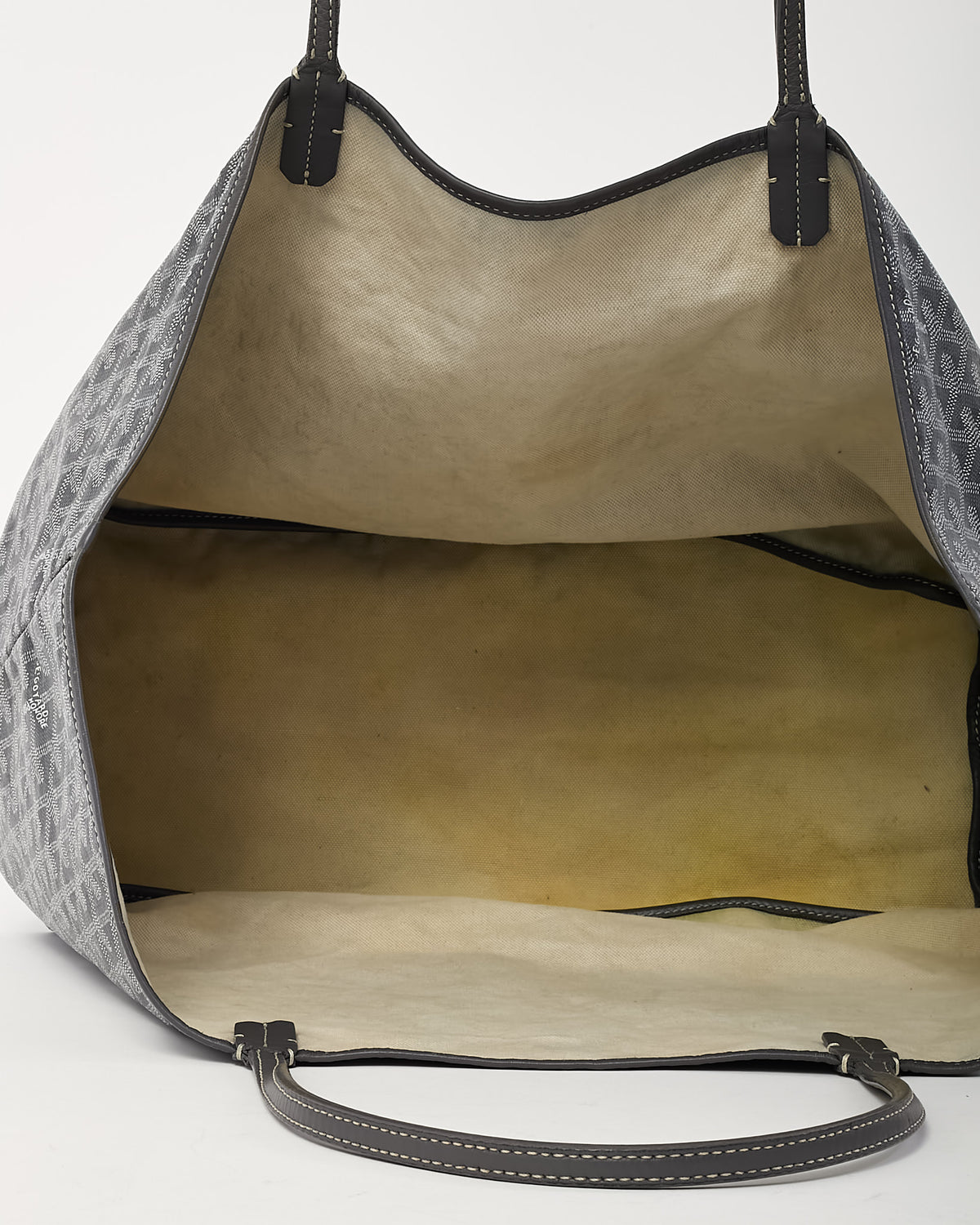 Goyard Grey Goyardine Coated Canvas Saint Louis GM Tote Bag