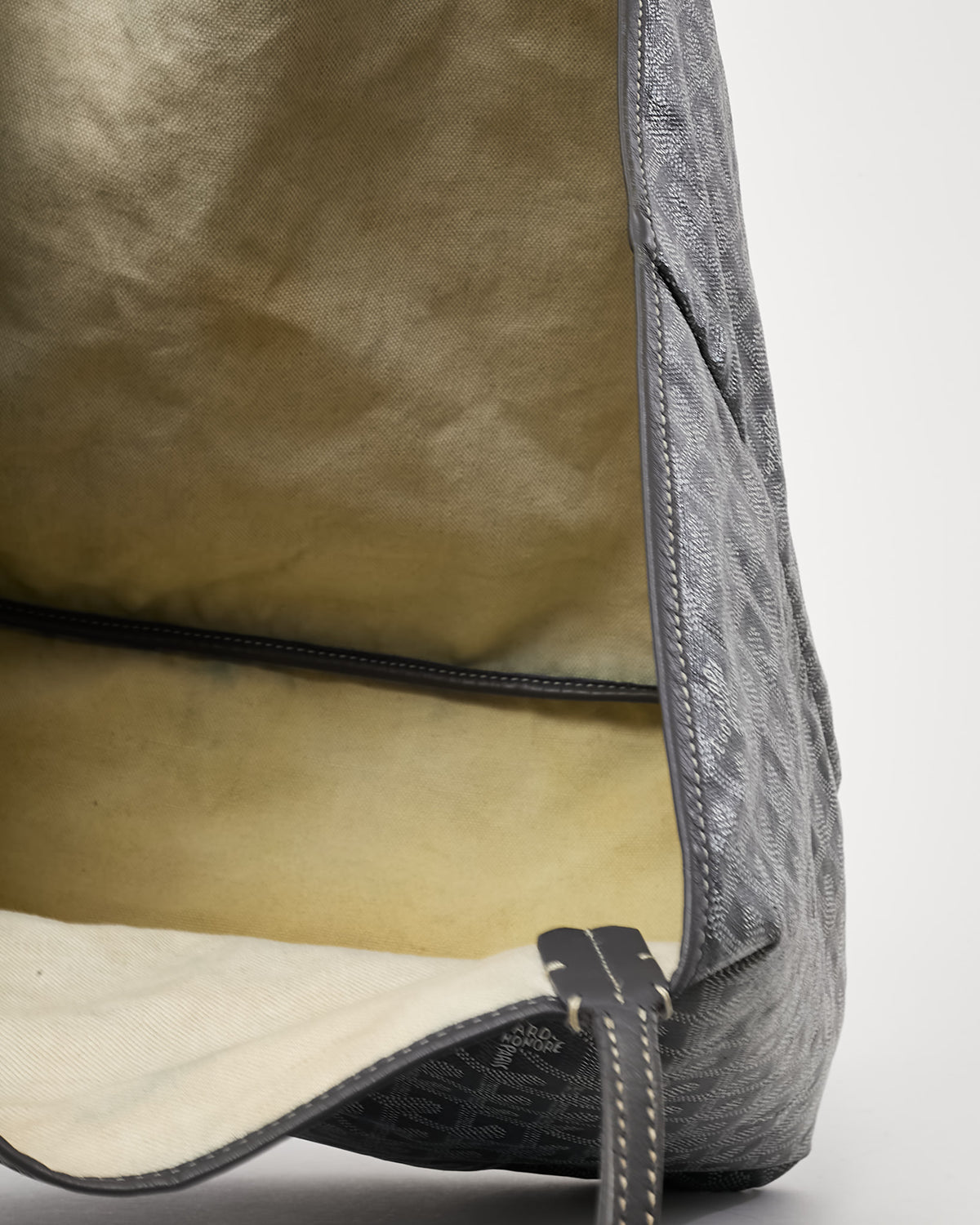 Goyard Grey Goyardine Coated Canvas Saint Louis GM Tote Bag