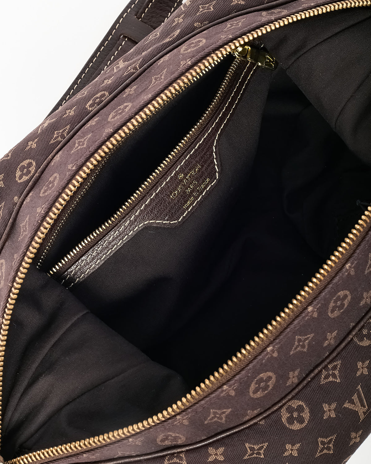 Louis Vuitton Brown Monogram Mini Lin Canvas Boulogne MM Shoulder Bag