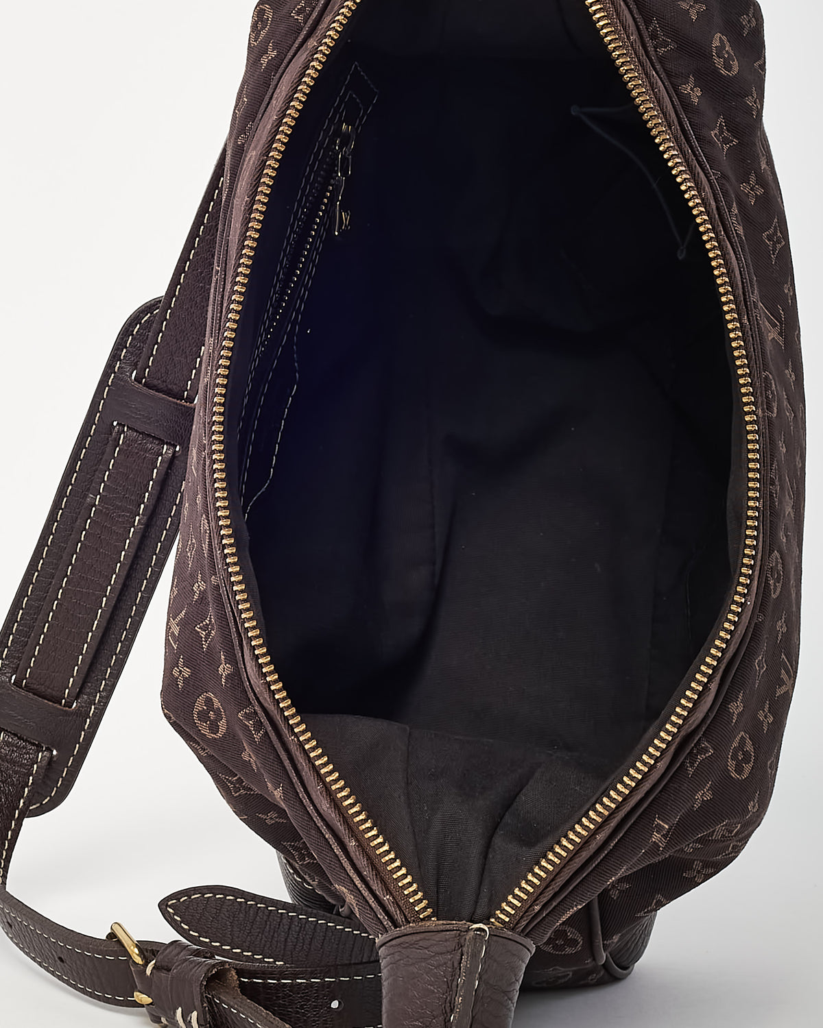 Louis Vuitton Brown Monogram Mini Lin Canvas Boulogne MM Shoulder Bag