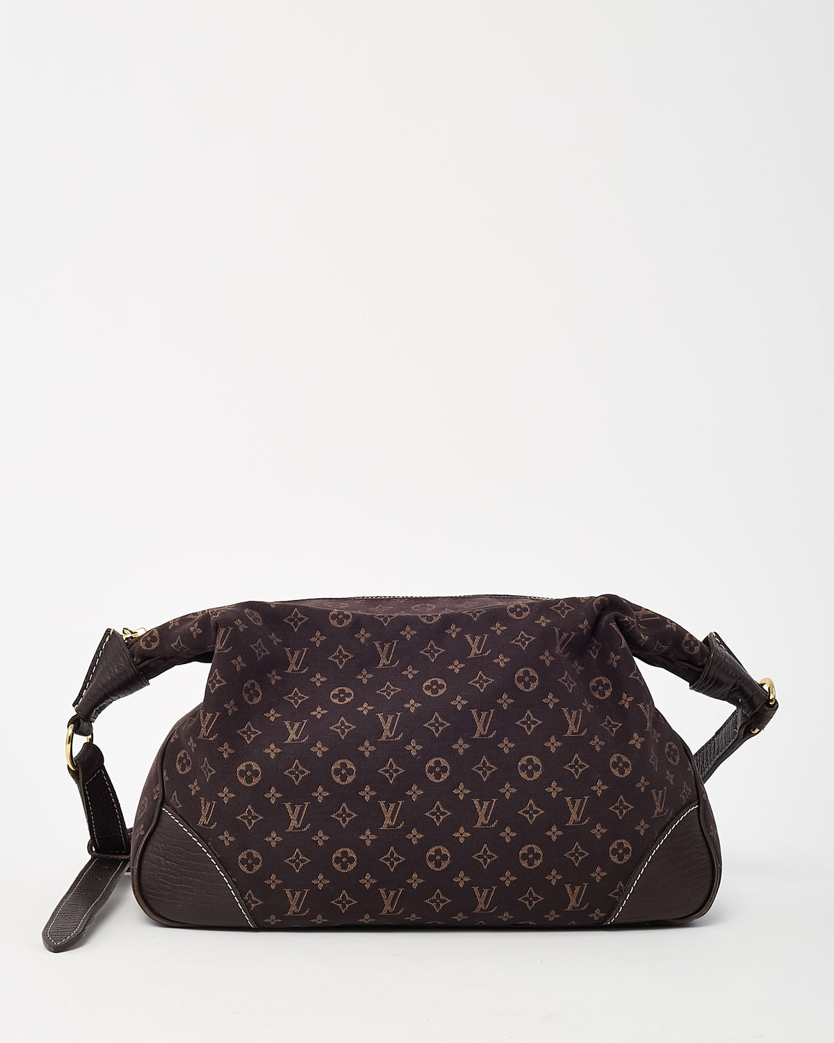 Louis Vuitton Brown Monogram Mini Lin Canvas Boulogne MM Shoulder Bag