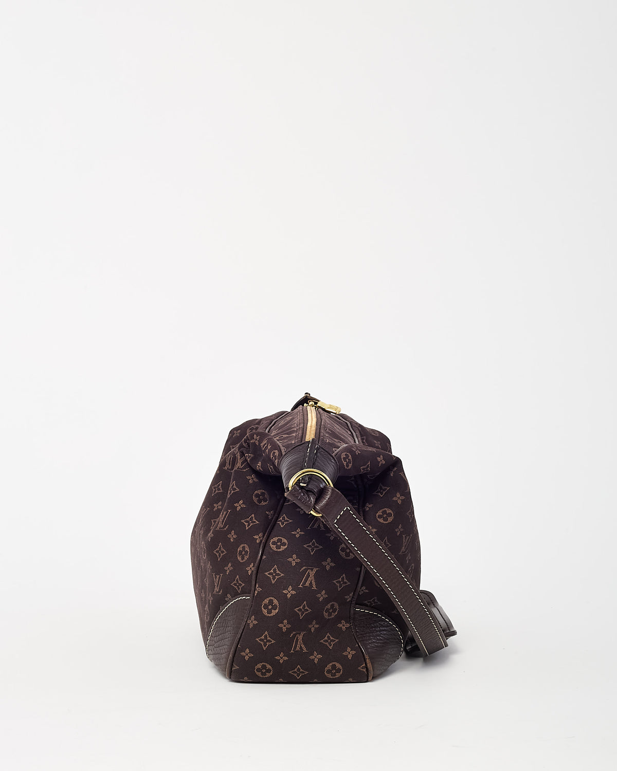 Louis Vuitton Brown Monogram Mini Lin Canvas Boulogne MM Shoulder Bag