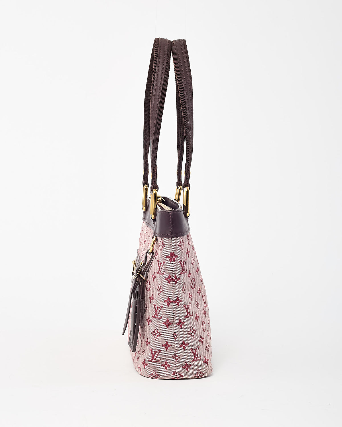 Louis Vuitton Pink and Red Monogram Mini Lin Canvas Lucille PM TST Shoulder Bag