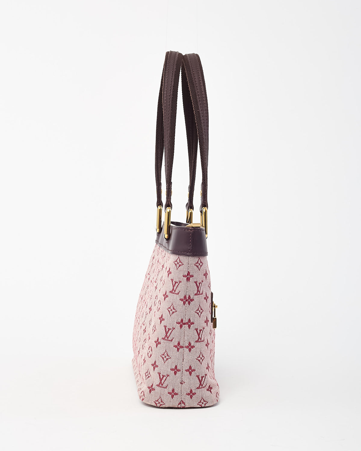 Louis Vuitton Pink and Red Monogram Mini Lin Canvas Lucille PM TST Shoulder Bag