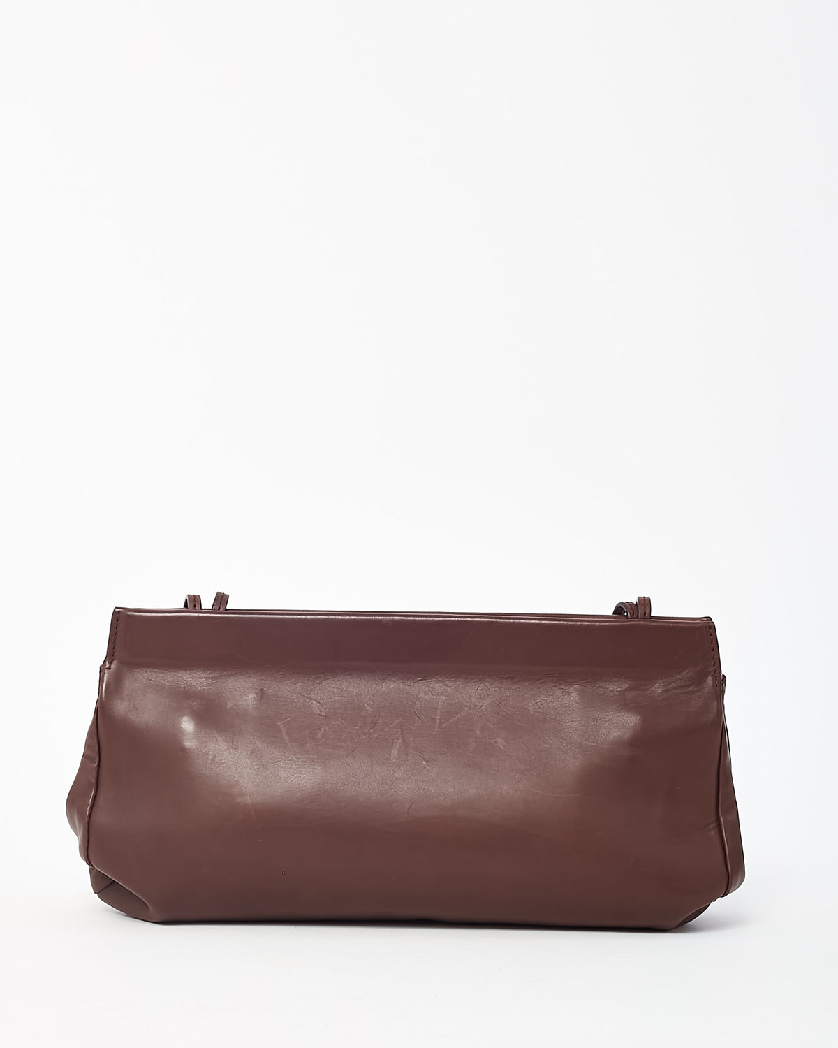 The Row Brown Calfskin Leather Abby Shoulder Bag