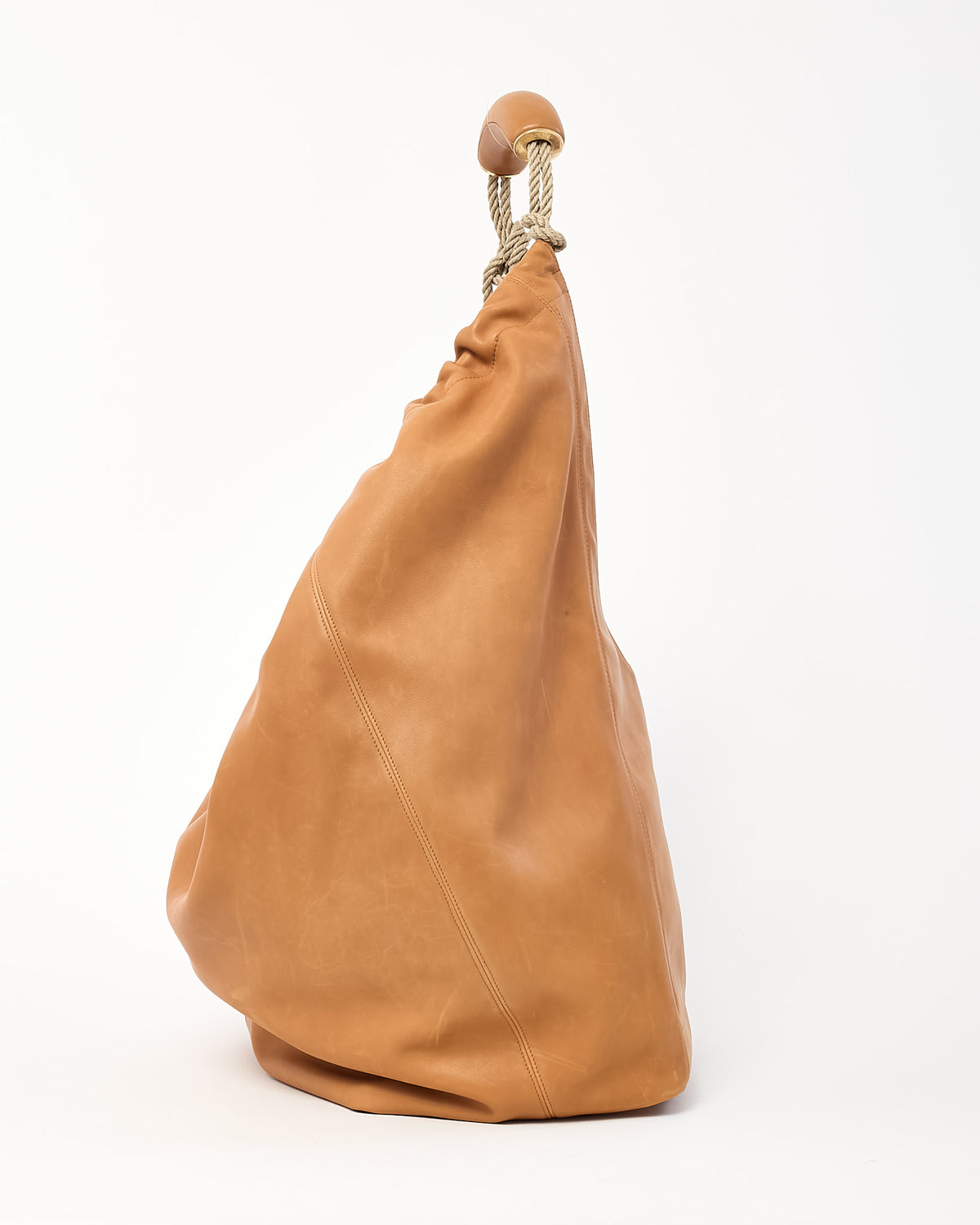 Loewe Tan (Oak) Nappa Leather Squeeze XL Shoulder Bag