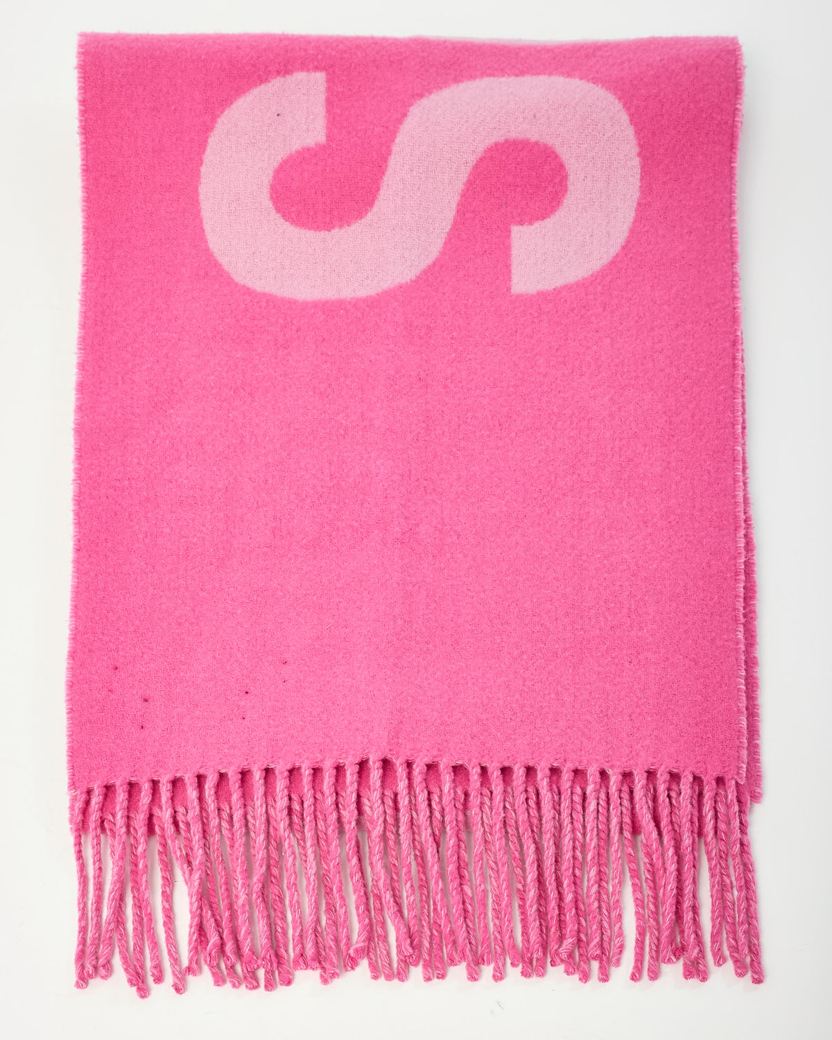 Jacquemus Pink Wool "L'écharpe Jacquemus Logo" Scarf