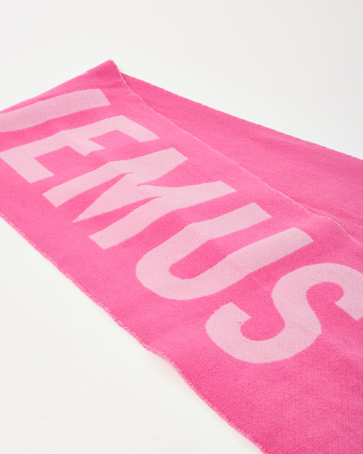 Jacquemus Pink Wool "L'écharpe Jacquemus Logo" Scarf
