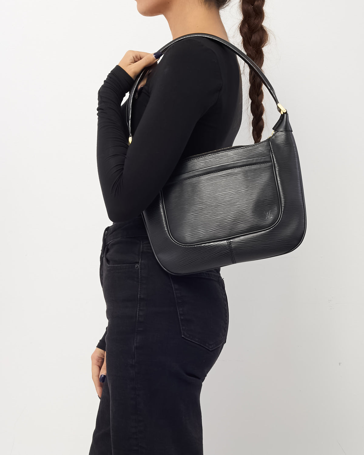 Louis Vuitton Black Epi Leather Matsy Shoulder Bag
