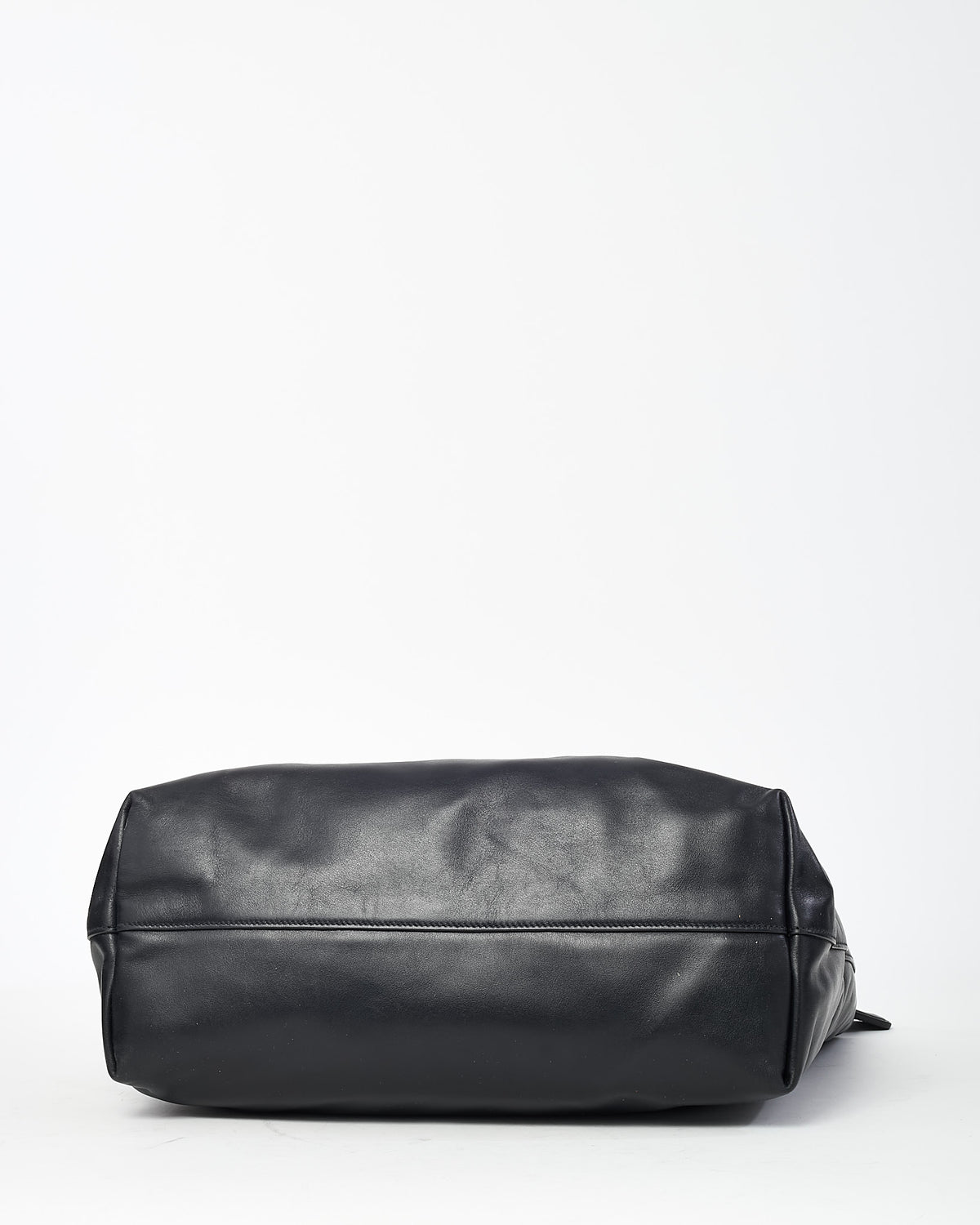 Prada Black Vitello Daino Leather 2Way Tote with Strap SHW