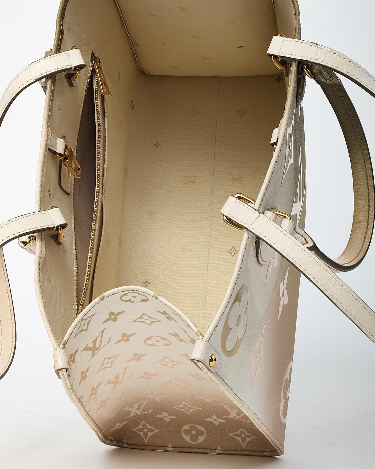 Louis Vuitton Sunset Khaki Monogram Giant Empreinte Leather Onthego MM Bag