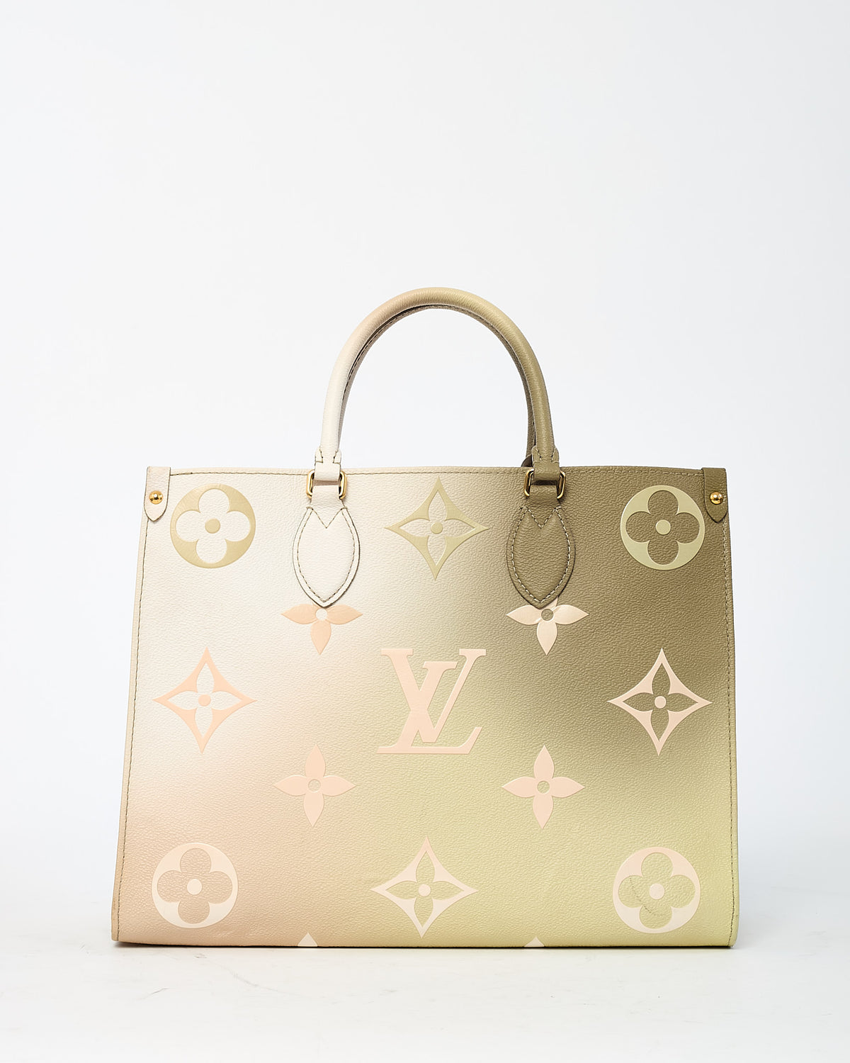 Louis Vuitton Sunset Khaki Monogram Giant Empreinte Leather Onthego MM Bag