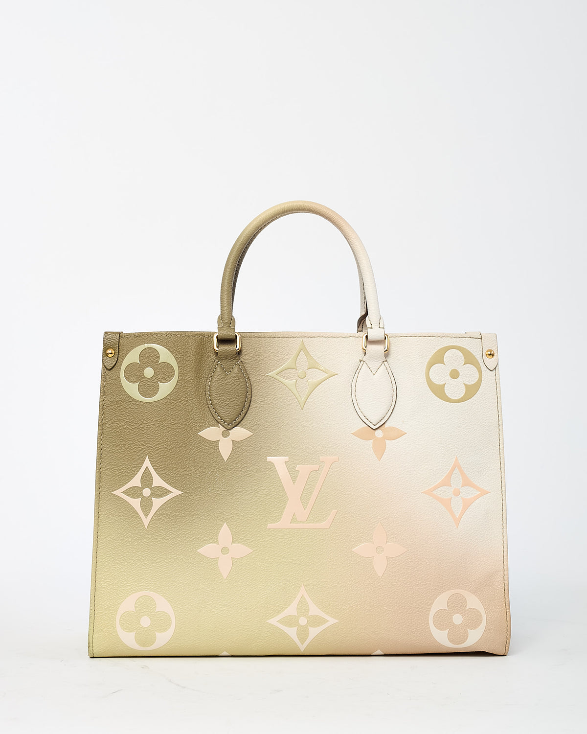 Louis Vuitton Sunset Khaki Monogram Giant Empreinte Leather Onthego MM Bag
