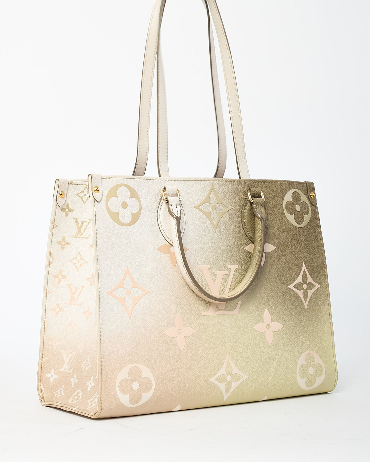 Louis Vuitton Sunset Khaki Monogram Giant Empreinte Leather Onthego MM Bag