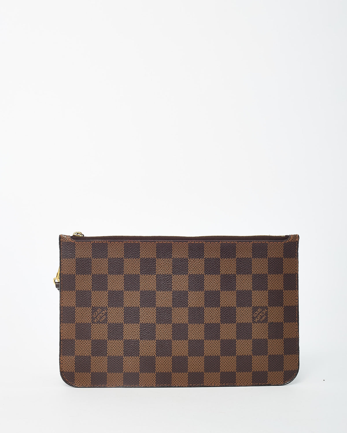 Louis Vuitton Damier Ebene Coated Canvas Neverfull Pouch