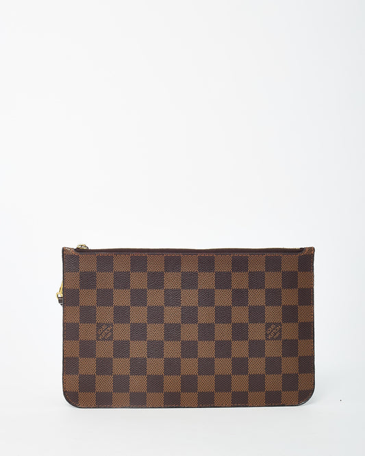 Louis Vuitton Damier Ebene Coated Canvas Neverfull Pouch